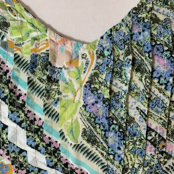 MAEVE Anthropologie Floral Split Sleeve Blouse Size 2 - Picture 4 of 7